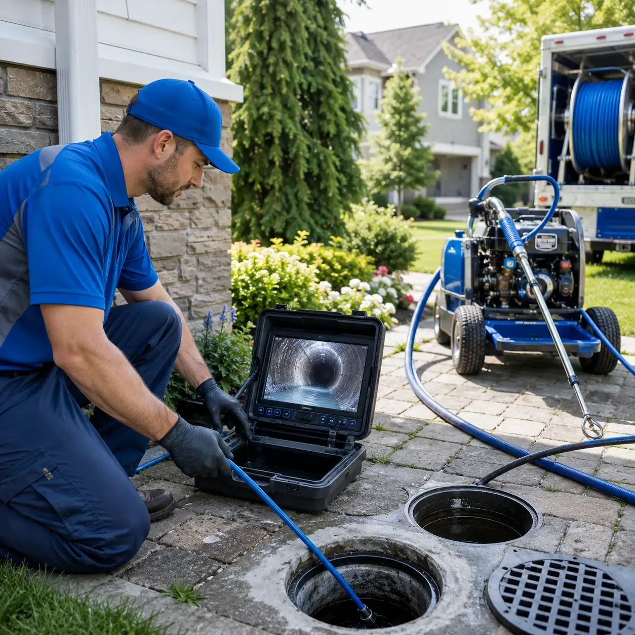 Outdoor drain cleaning professionals serving Jamestown, NY